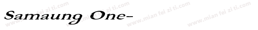 Samaung One字体转换